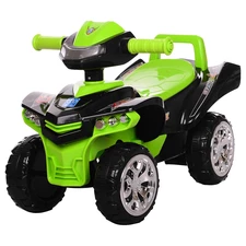 Детская каталка-толокар M 3502-2-5, черно-зеленая